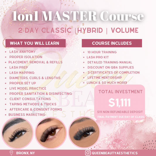 1on1 2-Day Master Eyelash Course